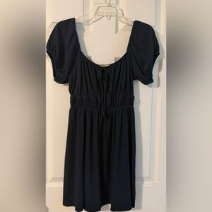 Francesca's Fit and Flare Navy Dress Medium